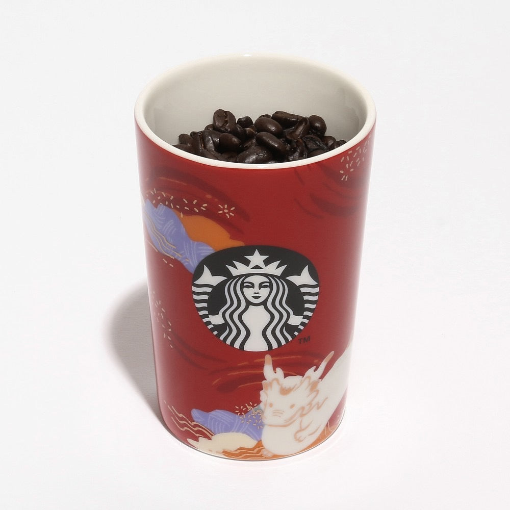 日本星巴克STARBUCKS 2024新年限定龙年咖啡豆储物罐