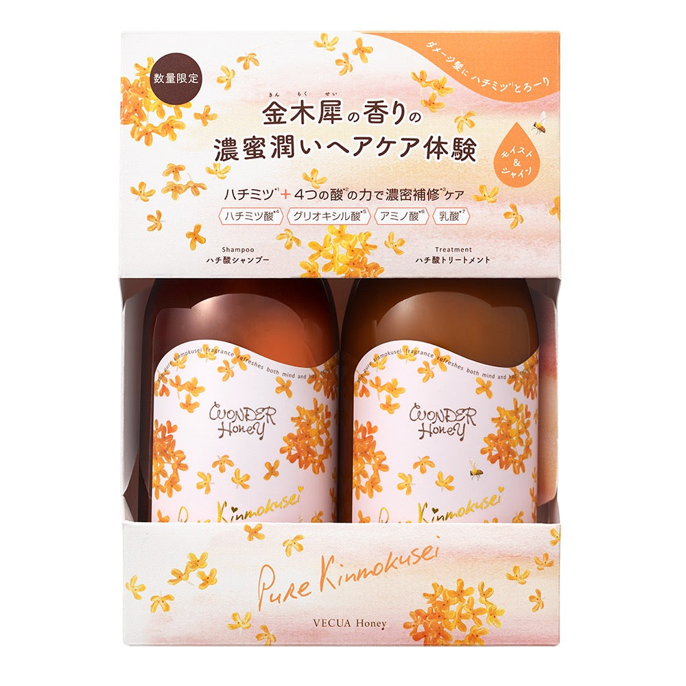 VECUA Honey WONDER Honey桂花限定无硅洗发水护发素套装各390ml