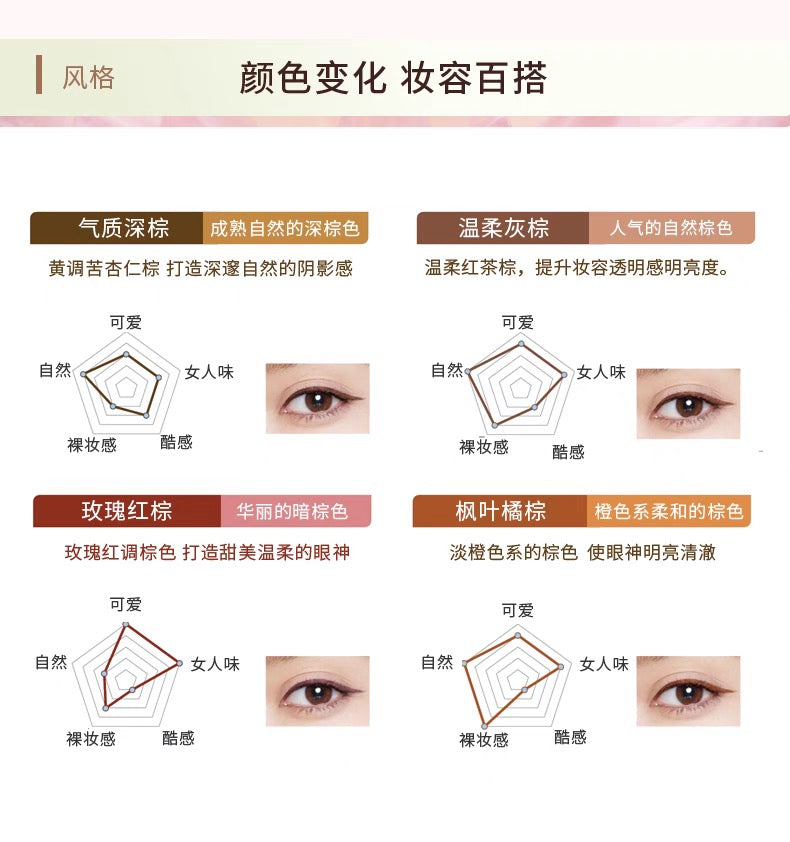 MSH LOVELINER防水不晕染极细眼线胶笔 4色选