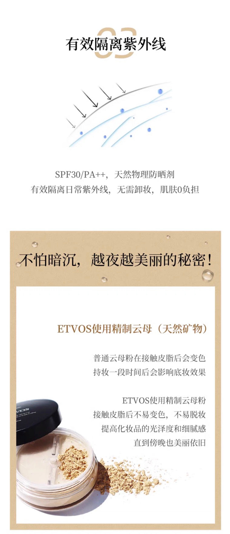 ETVOS哑光散粉矿物粉底4g