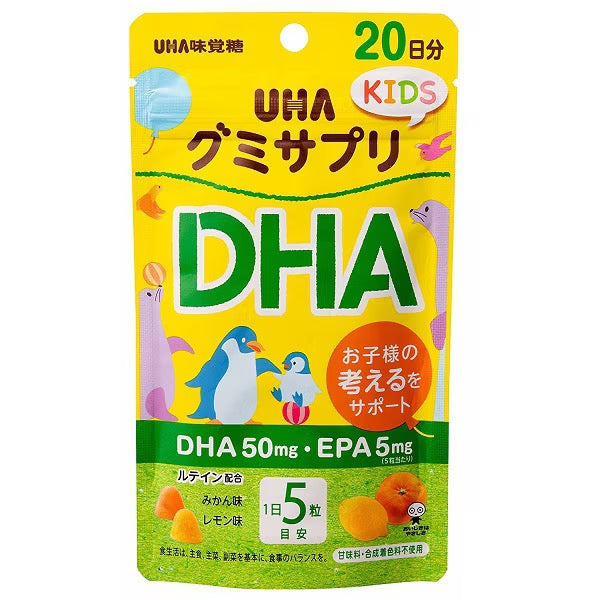 UHA味觉糖儿童DHA营养软糖20日份袋装