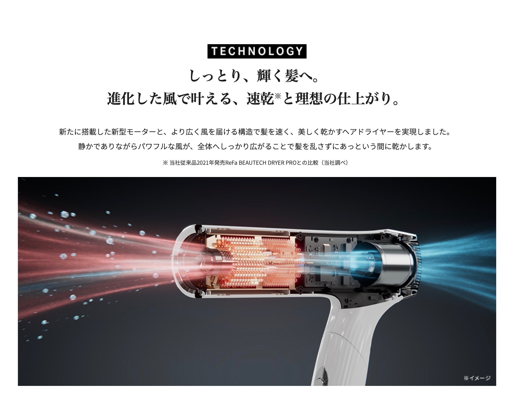 ReFa最新款负离子吹风机BEAUTECH DRYER SMART W