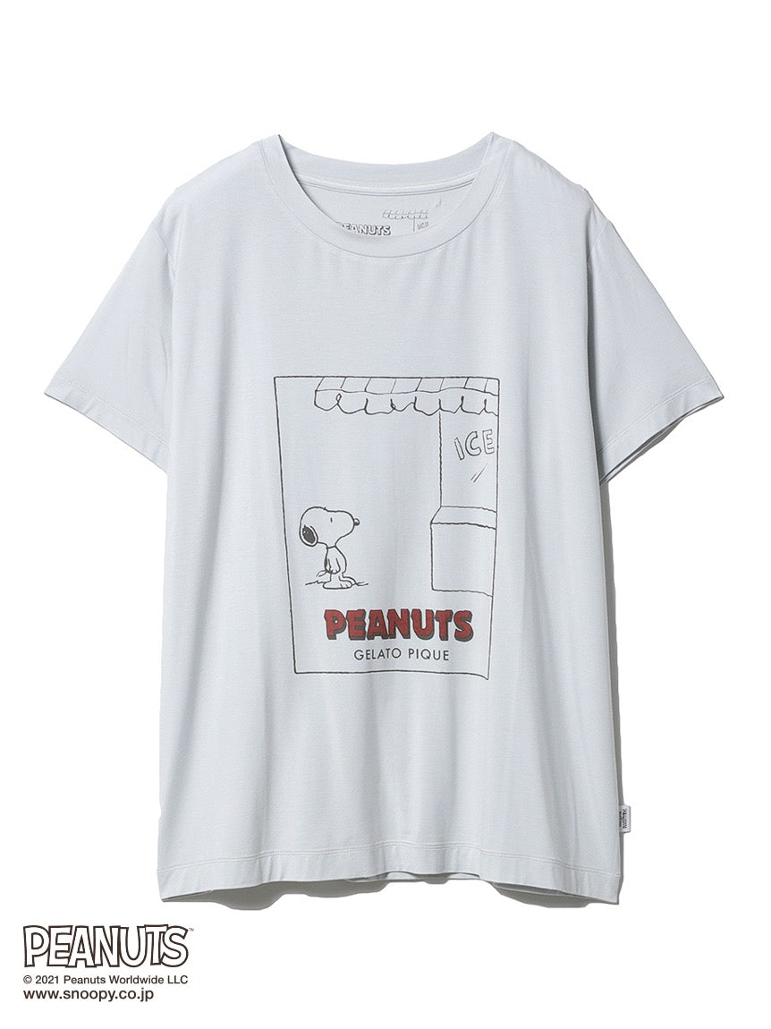 Gelato Pique x Peanuts Snoopy冰淇淋店家居服 T恤+短裤套装 蓝色