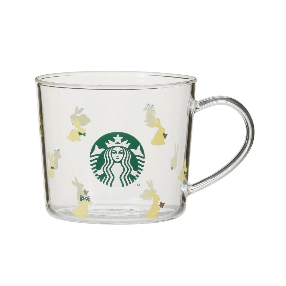 星巴克STARBUCKS兔年限定玻璃杯355ml