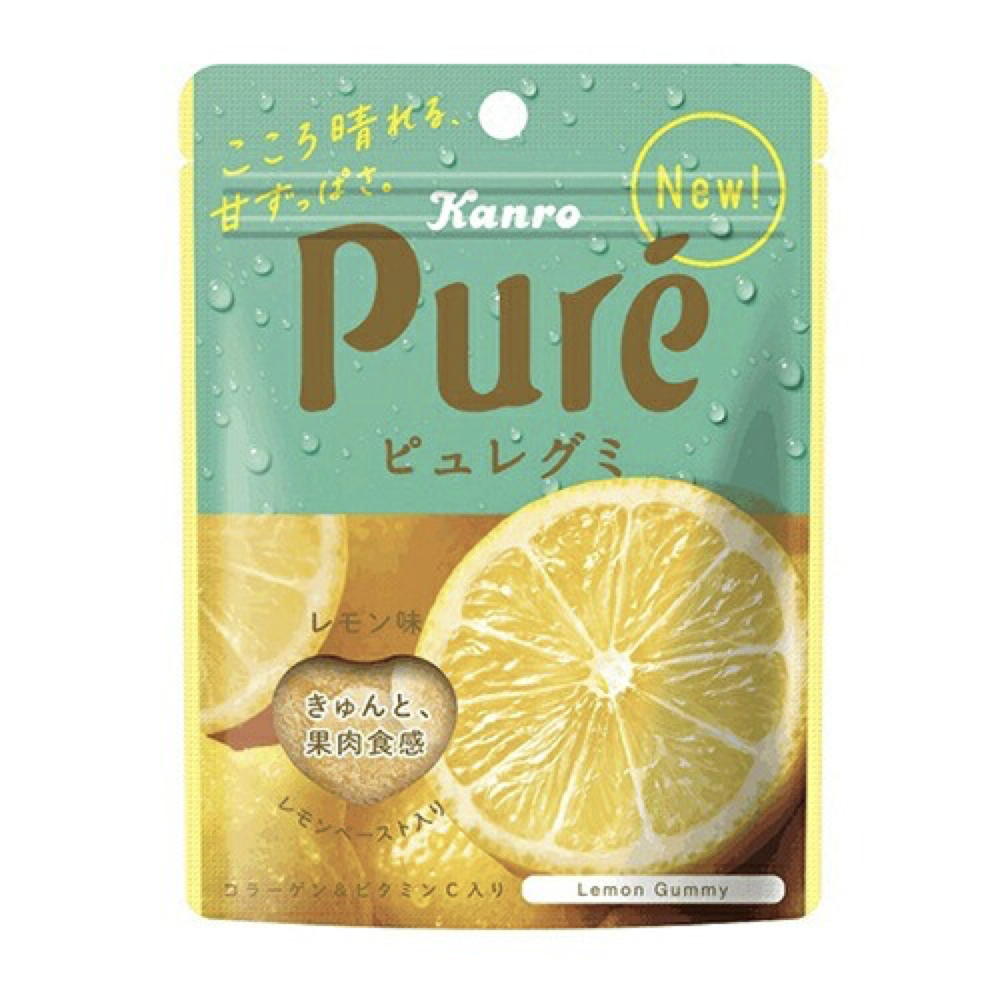 Kanro Pure果肉果汁软糖56g柠檬味