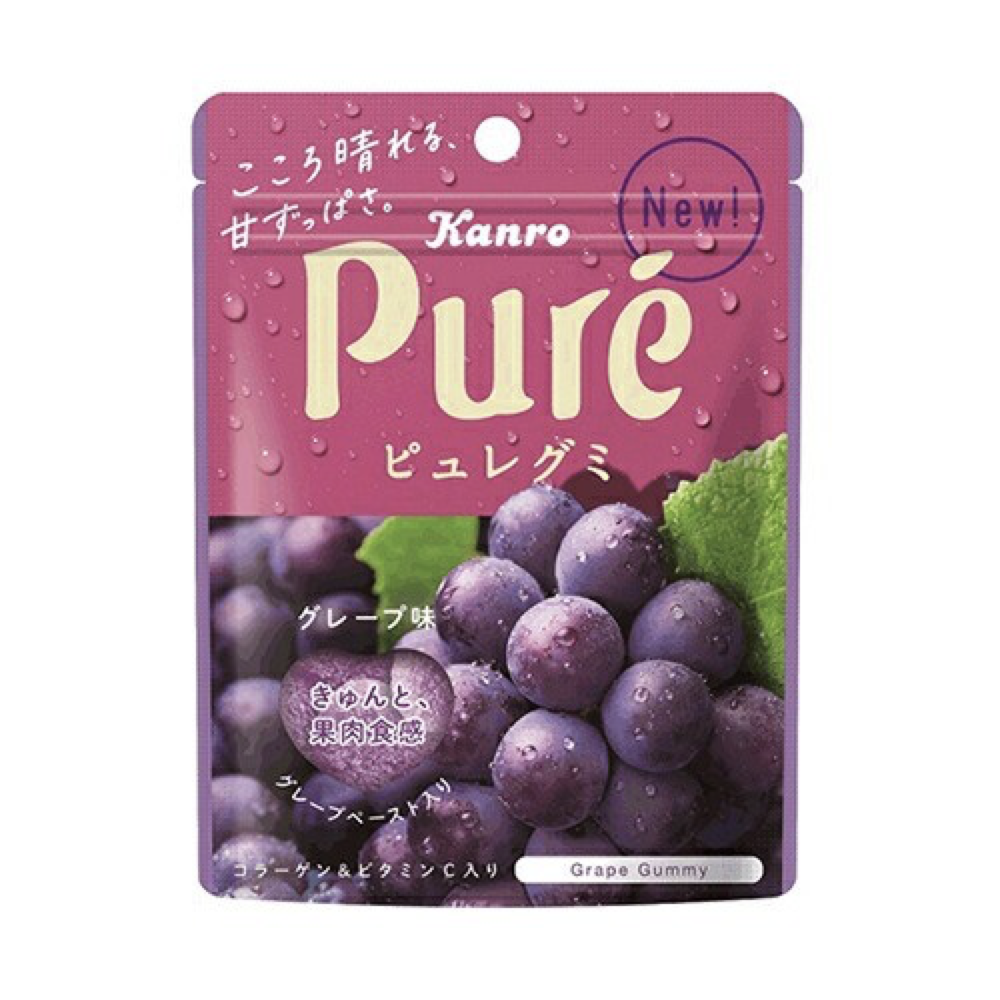 Kanro Pure果肉果汁软糖56g葡萄味
