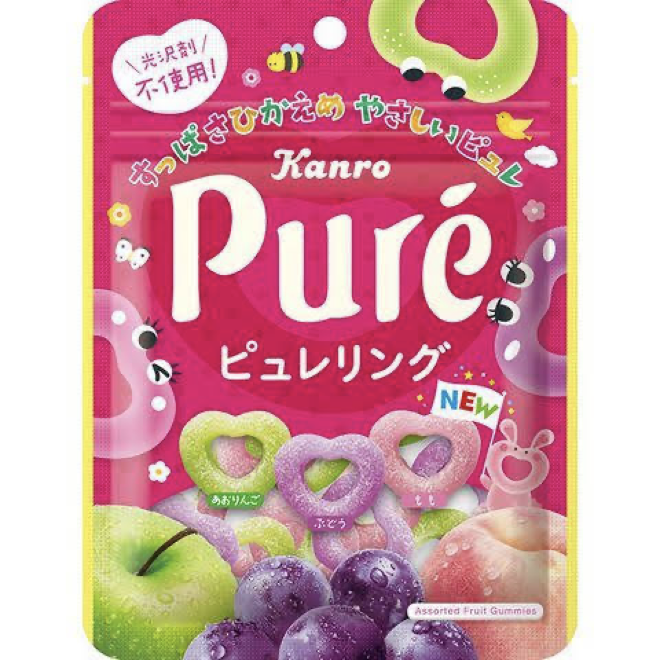 Kanro Pure原浆心形果汁软糖63g