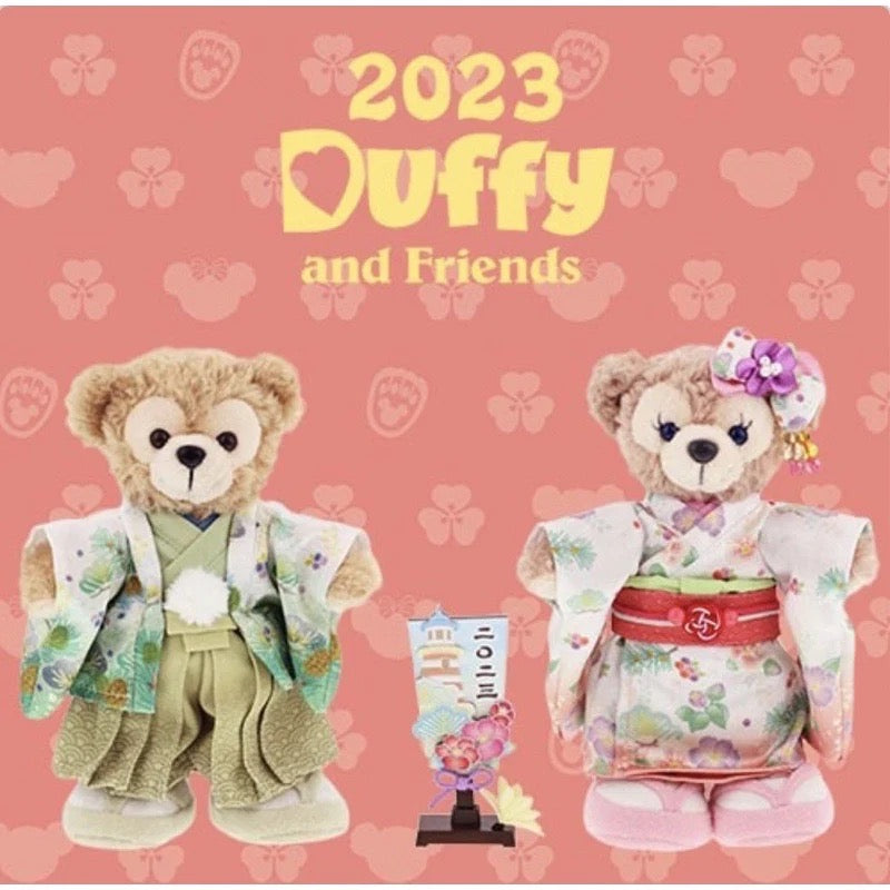 东京迪士尼2023新年限定达菲雪莉玫和服礼盒